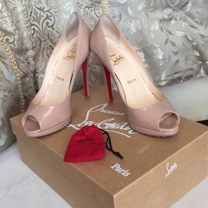 Christian Louboutin nude heels